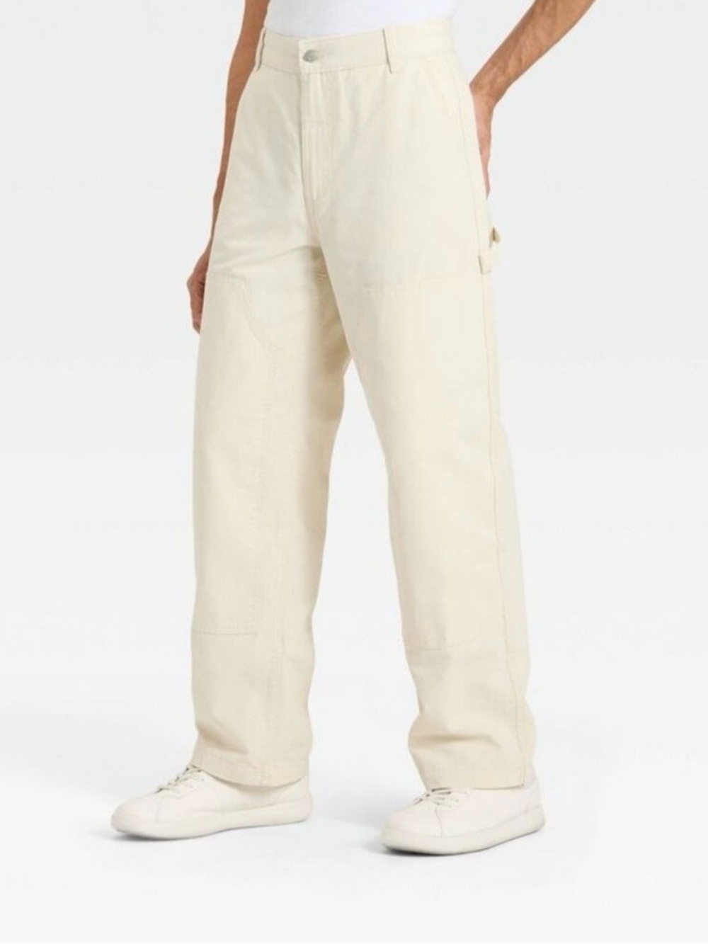 Original Use Relaxed-Fit Carpenter Jeans in Cream